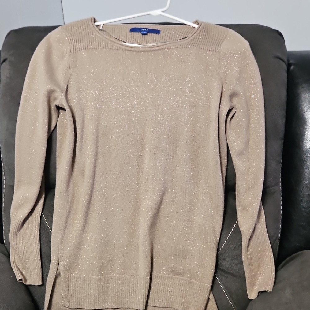 Apt. 9 Shimmering Beige Knit Top